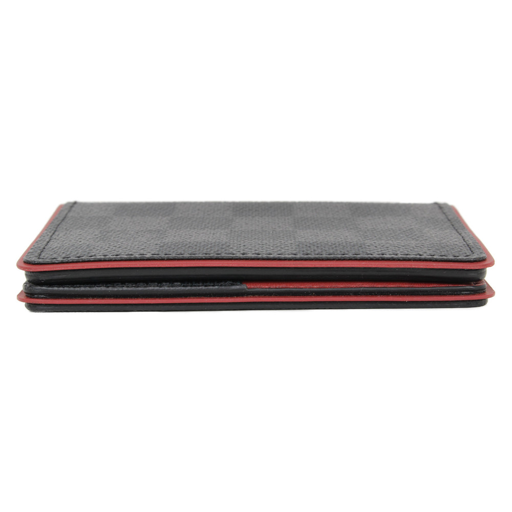 Louis Vuitton Organizer de Poche Card Case Damier Graphite Black Red - Picture 6 of 10